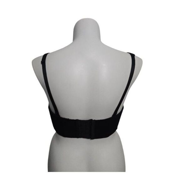 Cacique Multiway Strapless Wired Bra Women 40DDD Black Lane Bryant - Picture 5 of 9